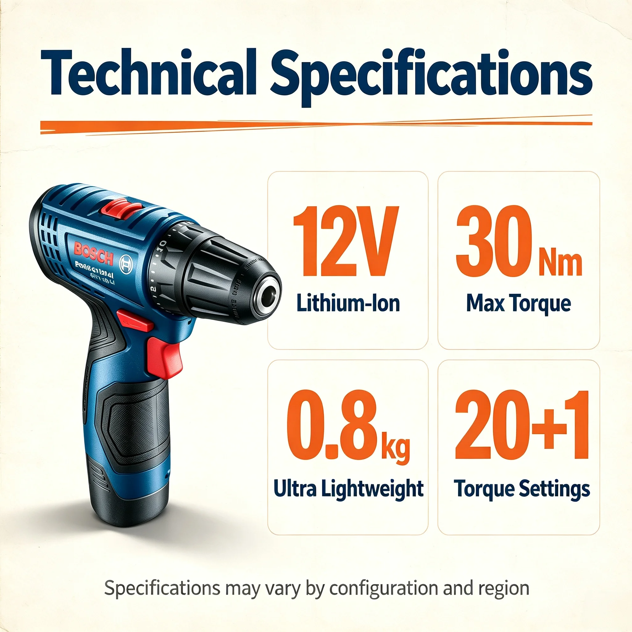 Power Tools And Hand Tools - Furadeira Elétrica Sem Fio Bosch Professional