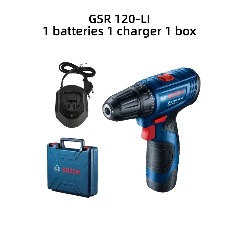 Cordless Drill Driver - Furadeira Elétrica Bosch GSR120-LI 12V Profissional,