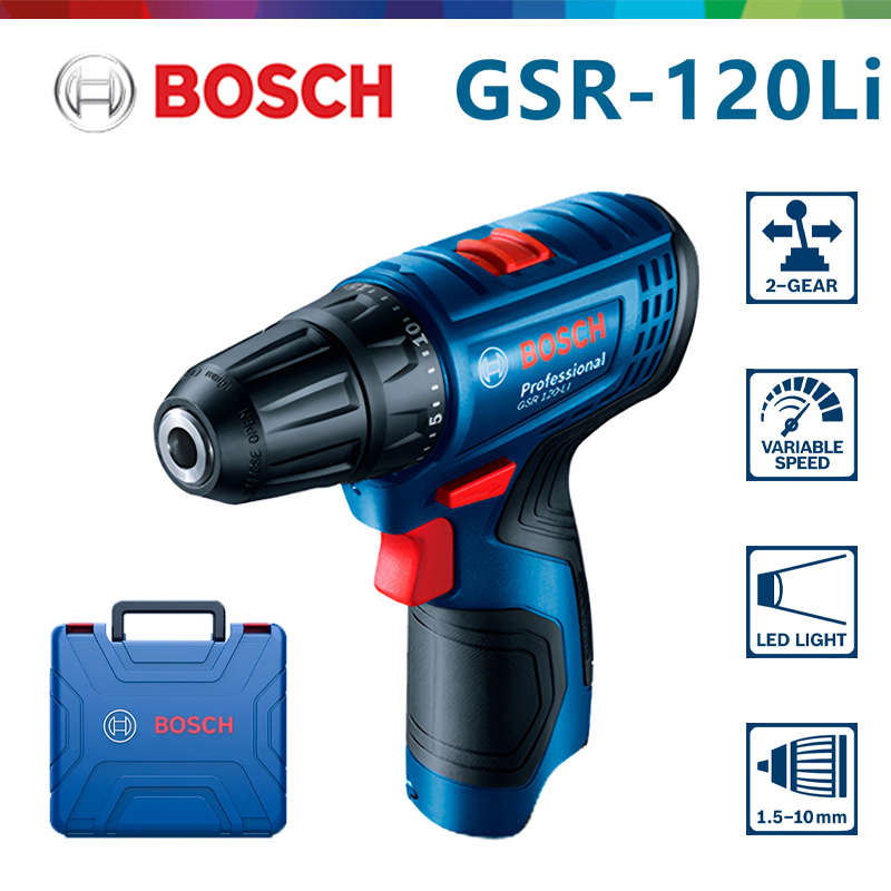 Cordless Drill Driver - Furadeira Elétrica Bosch GSR 120-LI 12V