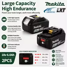 Bateria genuína Makita 18V 6Ah - Power Tools Lowes avaliação e preço