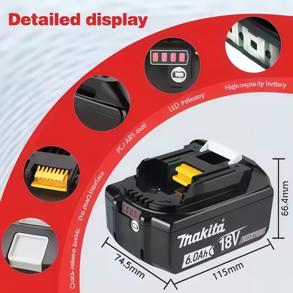 Bateria genuína Makita 18V 6Ah - Power Tools Lowes avaliação e preço