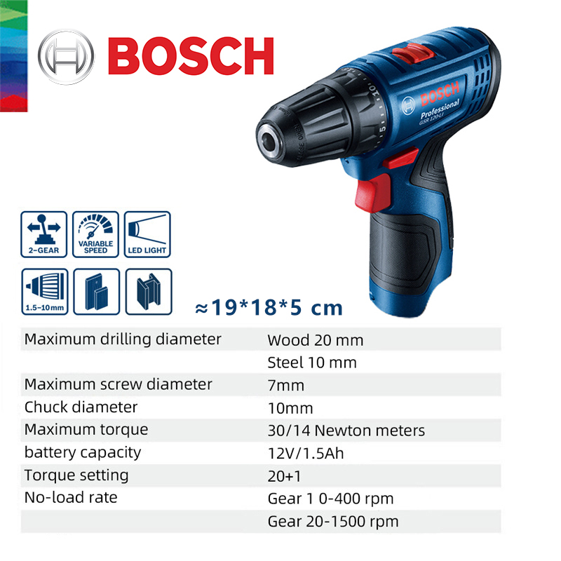 Furadeira Elétrica Bosch GSR 1 - Cordless Drill Driver avaliação e preço